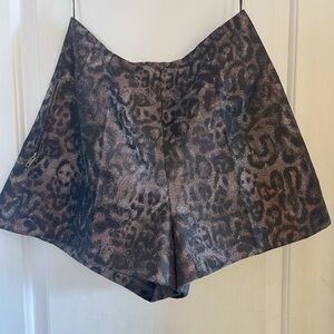 Jovani Leopard Shorts